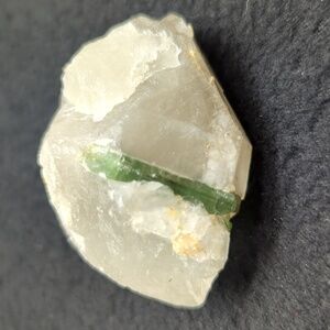 Green Tourmaline in Quartz